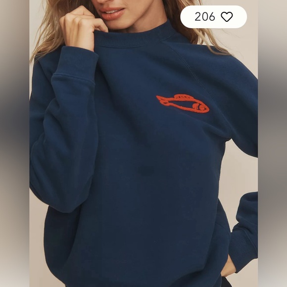 Anthropologie Clare V. Sardine Sweatshirt, NWT - Picture 3 of 4